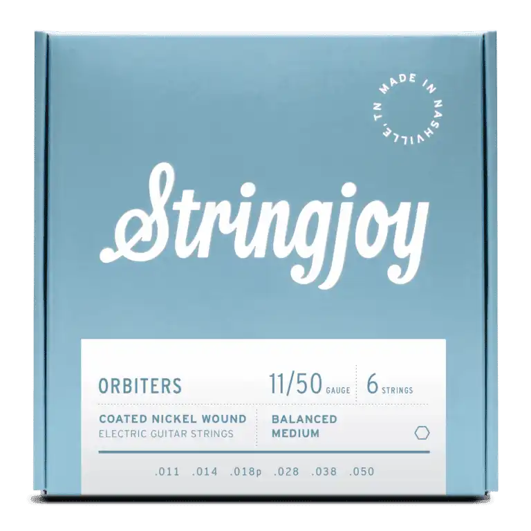 Stringjoy Orbiters | Coated (11-50) Nickel Wound Electric Guitar Strings Stringjoy Orbiters | Coated (11-50) Nickel Wound Electric Guitar Strings
